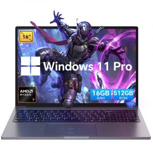 PC Portable Gamer Blackview GamiBook 8, 16"" FHD+, RAM 16Go 512Go SSD, AMD Ryzen 7 7435HS, Windows 11 Pro Ordinateur Portable - Gris - Neuf