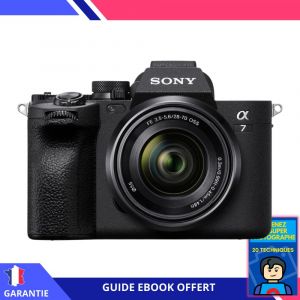 Sony A7 IV + FE 28-70mm F3.5-5.6 OSS + Ebook 'Devenez Un Super Photographe' - Hybride Sony - Neuf