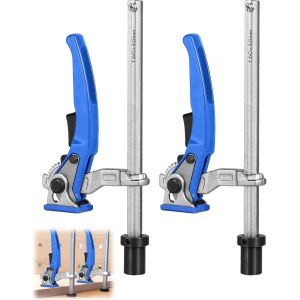 VornixorSarlshop2pcs serre joint menuisier 20mm pour table multifonctions, serres-joints rapide de levier en alliage d'aluminium, rcrochet de maintien &eacute;tabli 20 mm pour meuler, couper&iquest;plage de serrag - Neuf