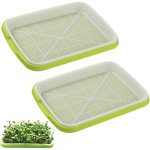 (Lot De 2) Boîte De Germination Plateau De Germination De Graines Plateaux De Culture De Graines Plateau De Germination De Graines Pour Jardin Maison Jardin Balcon Bureau Maison Vert - Neuf