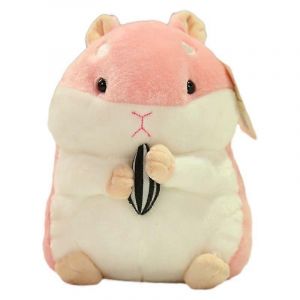 Porte-cl&eacute;s en peluche mignon hamster, petite souris, pendentif, poup&eacute;e, cadeau pour fille-rose - Neuf