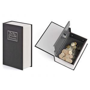 Coffre-Fort En Forme De Livre-Dictionnaire Avec Serrure &Agrave; Cl&eacute; Pour Ranger Argent Et Objets De Valeur - Neuf