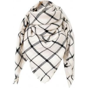 Kalanka-Écharpe Chale Femme Cachemire Châle Grand Plaid Tissu Glands Foulard Oversize Ponchos Carreaux Shawl Automne Hiver Et Capes Acrylique Souple Chaud Scarf - Neuf