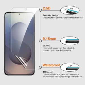 [3 Pi&egrave;ces] Protection &Eacute;cran Pour Samsung Galaxy S25 Ultra 5g,Haute Qualit&eacute; 3d Incurv&eacute; Couverture Compl&egrave;te Tpu Film Protection &Eacute;cran,Sans Bulles,Compatible Avec Lecteur D`Empreinte - Neuf