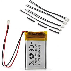 NouvelHorizonstore-550mAh 3,7V 502540 Li ION Li-Po Batterie pour Sena SMH5D SMH5S SMH5-FM SPH10H-FM Moto Casque Bluetooth Intercom ICP40/25/40P Nextbase 312GW DIY MP4 MP5 GPS Jouets Lampe &iquest;&iquest; Induction - Neuf