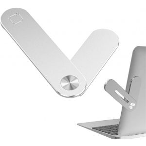 Support Magnétique Pour Ordinateur Portable, Support Ordinateur Portable Ppliable, Support Latéral Réglable Pour Écran De Téléphone, Support De Téléphone Portable Magnétique, Argen[CAR780648] - Neuf