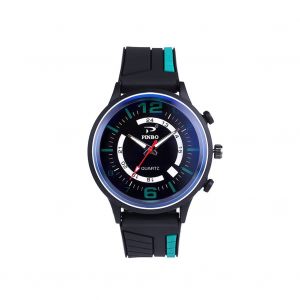 Montres-Bracelets A Quartz Avec Bracelet En Silicone Pour Hommes (Vert) - Neuf