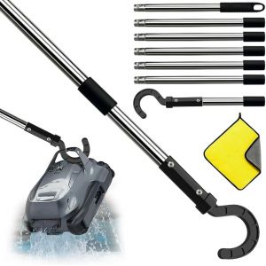 ChenQuanSarl-Crochet Pour Robot De Piscine, Crochet De Piscine Pour Barres T&eacute;lescopiques De 255 Cm, Crochet Pour Robot Aspirateur De Piscine, Accessoires De Nettoyage De Piscine, Crochets s Pour - Neuf