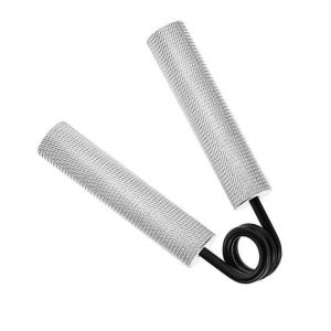 Fléchisseur De Main, Poignée En Métal, Miniature, Entraînement Du Poignet, Musculation Des Bras, Sport, Entraînement De La Préhension, Argenté, Pour L'entraînement Des Avant-Bras, 135 Kg/300 Lb, Aluminium. - Neuf