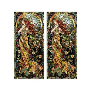 Film statique pour vitres, lot de 2, pour pr&eacute;server l'intimit&eacute; des surfaces vitr&eacute;es - Neuf