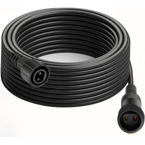 KAL-Rallonge Guirlande Exterieure 3M Prolongateur Electrique, Ip65 Étanche Rallonge Electrique 2 Broches Rallonge Guirlande Avec Connecteurs Mâle Et Femelle Pour Guirlande Lumineuse De Noël - Neuf