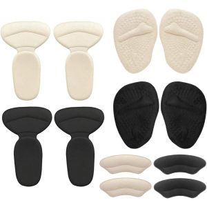 Kalanka-6 Paires De Coussinets Pour Talons Hauts Et Coussinets Pour Chaussures M&eacute;tatarsiennes, Coussinets De Talon Pour &Eacute;viter Les Douleurs Au Talon, Chaussures Trop Grandes, Ajustement Et Confort Am - Neuf