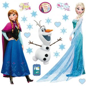 Sticker Disney La Reine Des Neiges - 1 Planche 30 X 30 Cm - Neuf