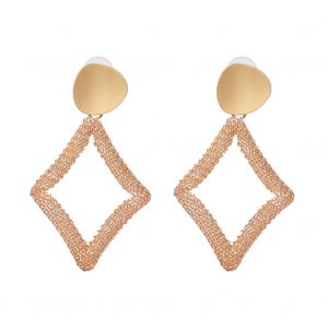 Boucles D'oreilles Pendantes En Forme De Losange Pour Femmes, Tendance, Ideales Comme Cadeau De Mariage - Neuf