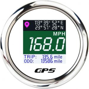 Compteur de Vitesse GPS avec Antenne GPS,Écran TFT Numérique,Odomcirculation,Affichage TRIP pour Voiture,Bateau,Moto,Yacht,2 Pouces,52mm,12V,24V-WS - Neuf