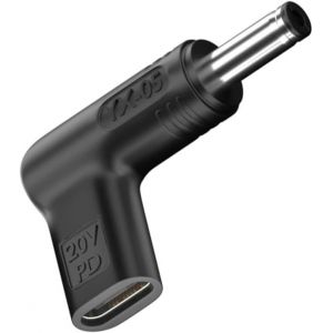 Adaptateur USB C vers DC 100 W 5,5 x 2,1 mm - Fiche vers DC femelle 12 V 19 V 20 V - Adaptateur USB C pd vers DC 5,5 x 2,1 mm - Pour panneau solaire, camping-car, centrale électrique portable - Neuf