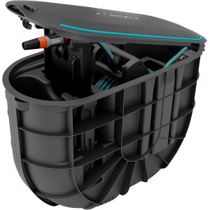 NouvelHorizonstore-D&eacute;vidoir d'arrosage couvert RollUp M: tuyau de 20 m, installation souterraine discr&egrave;te, fonction d'enroulement automatique, r&eacute;sistant aux intemp&eacute;ries (18650-20) - Neuf