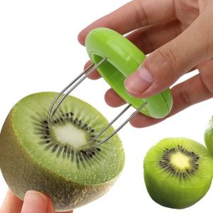 Mevronisshop-Plucheur De Fruits Professionnel 3 En 1 &iquest; Couteau &Agrave; &Eacute;plucher Avec Emporte-Pi&egrave;ce Et Coupe-L&eacute;gumes En Spirale Pour Kiwis, Pommes Et L&eacute;gumes (Acier Inoxydable, Poign&eacute;e Ergonomique, Ustensil - Neuf