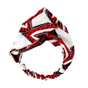 Bandeau Elastique Croise En Tissu Pour Femme (Rouge) - Neuf