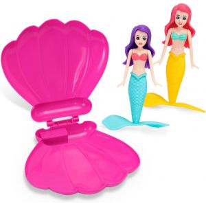 KAL-Lot De 2 Jouets De Piscine En Forme De Coquillage De Sirène Et 1 Coquillage, Jouets De Plongée En Forme De Sirène, Jouets De Piscine, Jeux De Plongée, Cadeaux Pour Enfants, Fournitures De Fête Et - Neuf