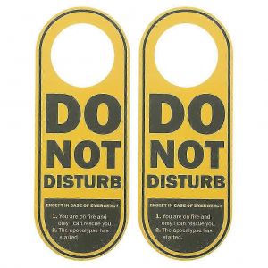 2pcs Ne pas d&eacute;ranger signe pendentif h&ocirc;tel porte signe suspendu maintenant disponible signe suspendu - Neuf