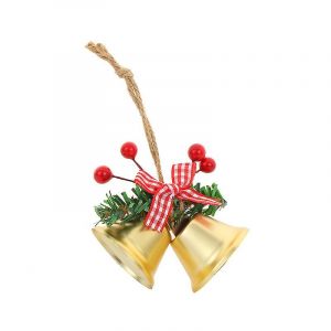 Ambiance de no&euml;l cloche pendentif en m&eacute;tal de la corne de bell cr&eacute;atif d&eacute;coration d'arbre de No&euml;l pendentif accessoires pour la maison, accessoires - Neuf