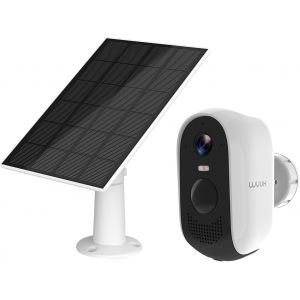 ChenQuanSarl-Caméra Exterieure Sans Fil 2K Supplémentaire Avec Panneau Solaire, Nécessite Une Homebase Existante, Pas De Frais Mensuels, Vision Nocturne, Wifi 2.4/5Ghz, Compatible Avec Alexa Et Googl - Neuf