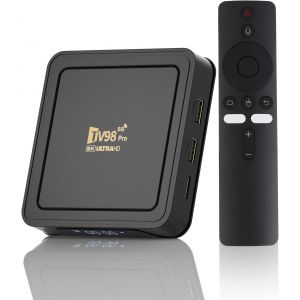 CHECARZHN--NO1-8K Ultra Hd Streaming Box Android 14.0, 2.4/5Ghz Wi-Fi, 2Gb Ram 16Gb Rom, Hdr10+ & Dolby Vision ¿ Client De Streaming Multimédia Hautes Performances Pour Un Divertissement Illimité - Neuf