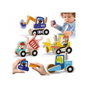 Blocs Magn&eacute;tiques Jouet Montessori Chantier de Construction Jeu &Eacute;ducatif STEM 3D - D&eacute;veloppement de la Motricit&eacute; 3 Ans + - Neuf