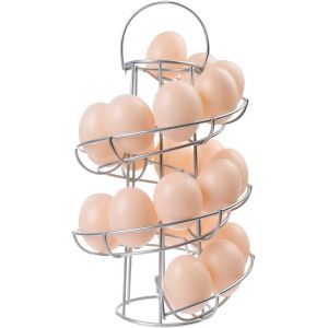 Shiba-Support À ?Ufs - Distributeur En Spirale Moderne Et De Luxe - Organisateur De Rangement D`?Ufs De Poule En Fil Métallique Ch[9 - Neuf