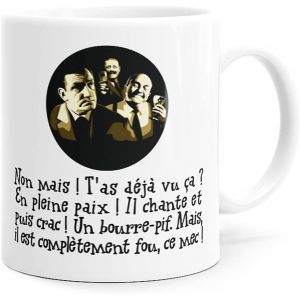 Eryi-Mug Humour Audiard. Tontons Flingueurs Pif Tasse Message Drôle Cinéma Citation Culte. Idée Cadeau Original Film Pour Ami Couple Collègue Frère Père Mère Pote Pour Anniversaire Noël. - Neuf