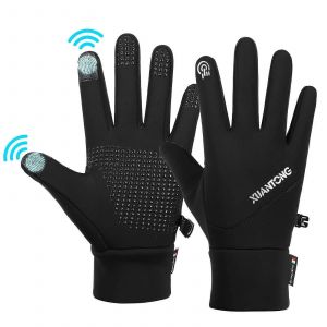 Gants Pour &Eacute;cran Tactile,Gants Imperm&eacute;ables Pour Hommes,Gants D'&eacute;quitation Antid&eacute;rapants &Agrave; Manchette &Eacute;lastique,Gants D'hiver M - Neuf
