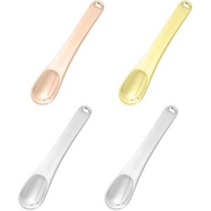 Spatule Cosmétique,Cuillère Pour Spatule À Crème,Cuillère De Beauté,Spatule Cosmétique Maquillage,Spatule De Maquillage En Métal,Metal Mini Spatule Cosmétique,Spatule Mélange Cosmétique - Neuf