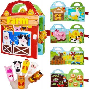ChenQuanSarl-Busy Board Jouet Montessori 2 Ans, Quiet Book Jouet Bebe 1 An, Livre Montessori 0-3 Ans, Jeux Avion Voiture Enfant Voyage, &Eacute;ducatif Sensoriel Cadeau Pour Enfants Gar&ccedil;on Fille 1 2 3 Ans - Neuf