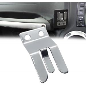 CB/Ham VHF Stainless Steel Two-Way Radio Microphone Clip for Motorhome,Jet and Yacht,1"" x 1-7/8 - Neuf