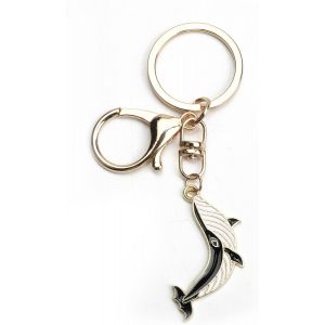 Kal-Porte Cl&eacute;s Avec Pendentif Baleine, Joli Design De Pendentif Baleine, Simple Et &Agrave; La Mode Pour Les Femmes, Cadeau Porte Cl&eacute;s Pour M&egrave;re, Soeur Et Amis, Cadeau Pour Coll&egrave;gues - Neuf