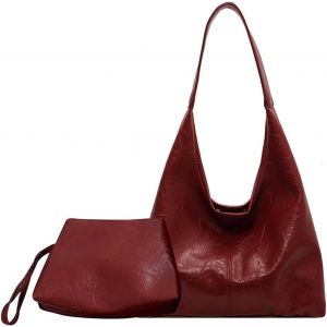 Senior-Sac Port&eacute; &Eacute;paule Femme En Cuir Pu, Sac Fourre-Tout R&eacute;tro D&eacute;contract&eacute;, Sac &Agrave; Main De Grande Capacit&eacute;, Sac Hobo Vintage, Sac &Agrave; Bandouli&egrave;re Tendance Pour Travail, Voyages, Shopping[L247] - Neuf