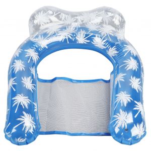 Chaise Flottante Gonflable En Pvc En Forme De U Pour Piscine, Ideale Pour Les Fetes, Ideale Pour Les Hommes Et Les Femmes, Bleu - Neuf