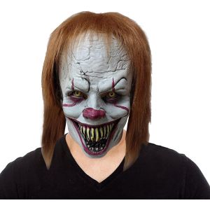 Masque De Il Clown,Masque Cosplay Accessoires De Costume Masque De Clown D'horreur,Masques En Latex Effrayants Masque Conjuring Accessoire Horreur Halloween.[J171] - Neuf