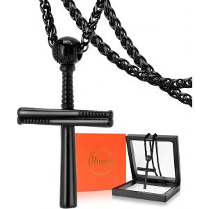 Kal-Collier Croix Ankh Collier Pendentif Croix Punk En Acier Inoxydable, Collier Pendentif Croix En Argent Cadeau Pour Hommes Femmes - Neuf