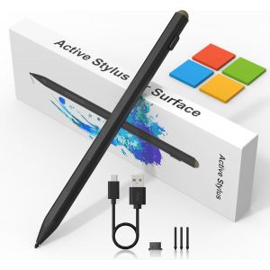 Stylet Surface Pen Pour Microsoft Surface Pro 11/9/8/7/6/5/4/3, Surface Go 4/3/2 Surface Laptop/Studio/Book 4/3/2 Avec 4096 Touches D'Impression, Palm Rejection, Microsoft Surface Go Accessoires - Neuf