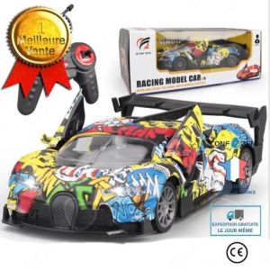 Voiture t&eacute;l&eacute;command&eacute;e - Non sp&eacute;cifi&eacute; - Voiture de sport - 4 roues motrices - Grande vitesse - D&eacute;rive l&eacute;g&egrave;re - Neuf