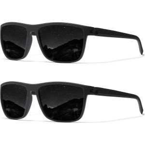 Lunettes De Soleil Carrées Classiques Pour Homme Et Femme - Lunettes De Soleil Polarisées Légères Avec Protection Uv A4 - Neuf