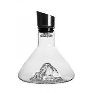 Carafe à vin IcebergVerre en cristal Filtre rapide pour le vin rouge Wake UpDistributeur de vin - Neuf
