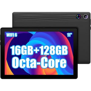 Tablette Tactile 11 Pouces Octa-Core, 16 Go de RAM, 128 Go de ROM extensible jusqu&#39;à 1 To, 1280x800 IPS HD, Widevine L1, WiFi 6, 6800 mAh, Android 14 - Neuf