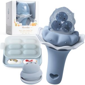 Lot De 1 Sucettes &Agrave; Fruits En Silicone Pour B&eacute;b&eacute; Avec Plateau De Cong&eacute;lation,Adapt&eacute;es Aux B&eacute;b&eacute;s De 4 Mois Et Plus,Deux Tailles De Sachets,Poign&eacute;e Hochet Amusante,Sans Bpa.[H68] - Neuf