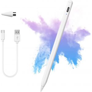 Stylet Tactile pour &Eacute;crans Tactiles avec Capuchon Magn&eacute;tique et Embouts de Rechange - Stylet Capacitif Universel pour iOS iPad Pro/Mini/Air/iPhone/Microsoft Android Appareil &agrave; &Eacute;cran Tactile - Neuf