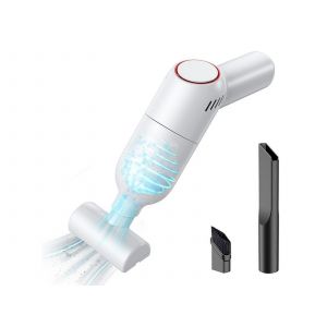 Aspirateur de voiture portable sans fil 9000 Pa rechargeable blanc - Neuf