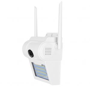 Camera murale Wi-Fi 1080P, etanche IP66, avec detecteur de mouvement LED, pour la securite de la maison (100-240 VAU) - Neuf