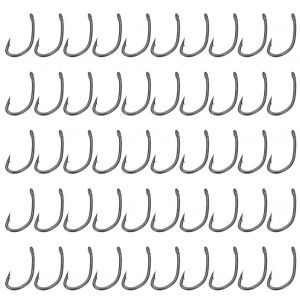 Lot De 50 Hamecons Micro-Ardillons Revetus De Ptfe Pour La Peche A La Carpe (Taille 6#) - Neuf